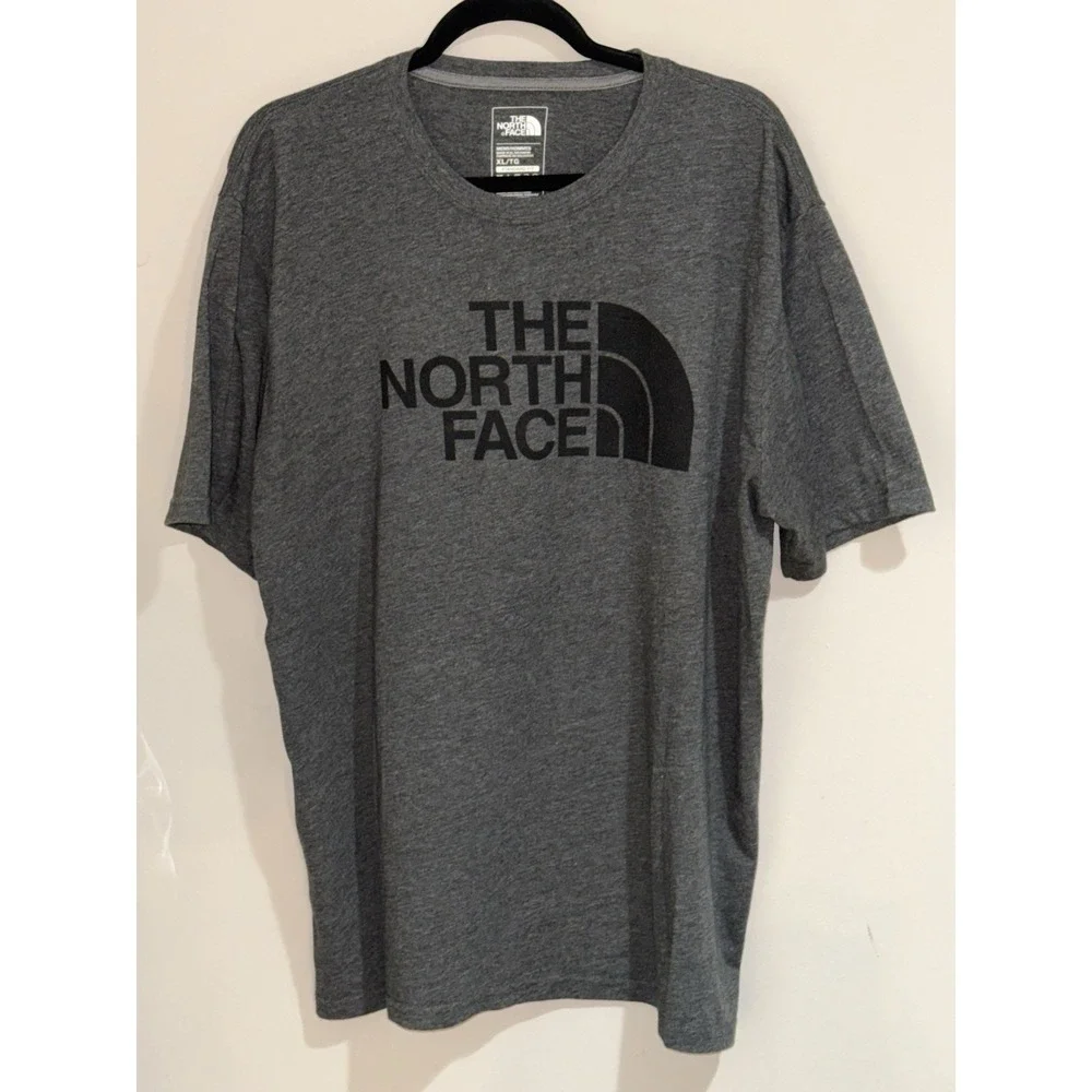 The North Face Men's XL Unisex Half Dome Logo Cotton Blend Dark Gray T-Shirt